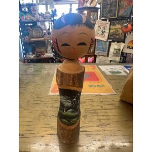 Vintage Japanese Kokeshi Wooden Doll